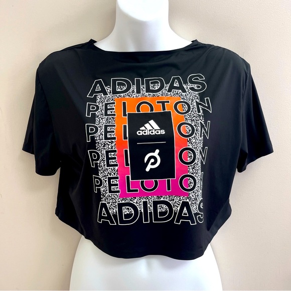Adidas X Peloton black crop top size small - Picture 1 of 8